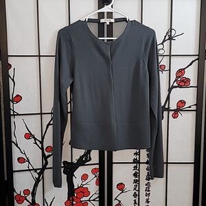 Dorothee Schumacher Sheer Back Button up Sweater Cardigan